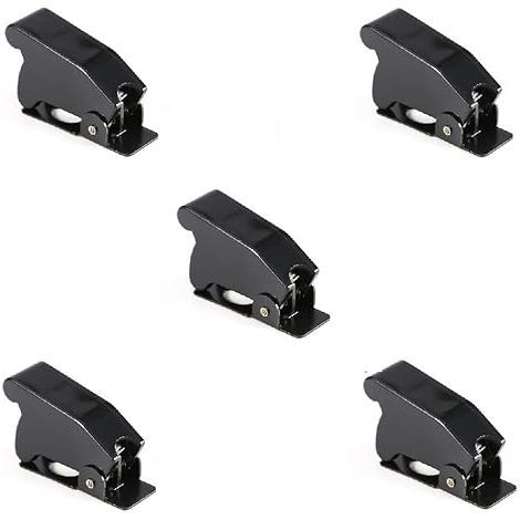 Lntyq Stück schwarzer Sicherheitsschalter, schwarze Sicherheitsabdeckung für Wippschalter, Ersatz für Wippschalter (1/5)
