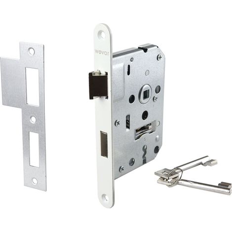 Wechselschloss Weiß Klavierschlüssel PC55 - pro Stück