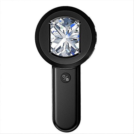 Wiederaufladbare x100 Leselupe mit USB-Anschluss, 8 LEDs, tragbar und mit 2 Beleuchtungsmodi, ideal für Senioren. (1/5)