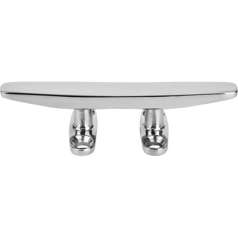 Taquet de bateau en acier inoxydable poli miroir, base pour accessoire d'éclairage de bateau, base marine pour taquet (5 pouces) (1/5)