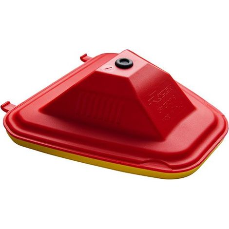 Tapa de filtro de aire lavable RTECH para Yamaha YZF/YZ-FX 250/450 '14-21, rojo y amarillo.