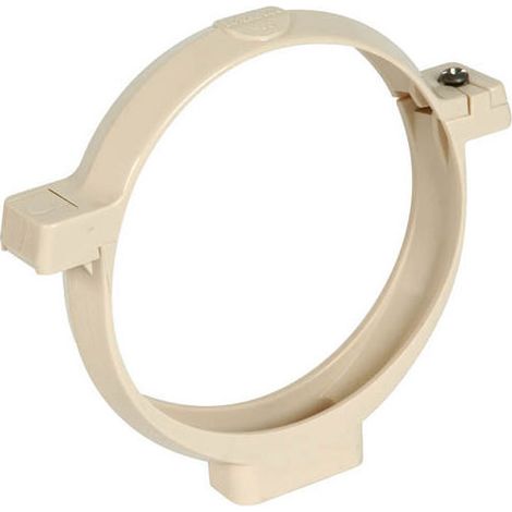 Collier bride insert p.7/150 Ø100 sable – Raccord tube de descente esthétique – Vissage rapide et simple – Pour espaces confinés