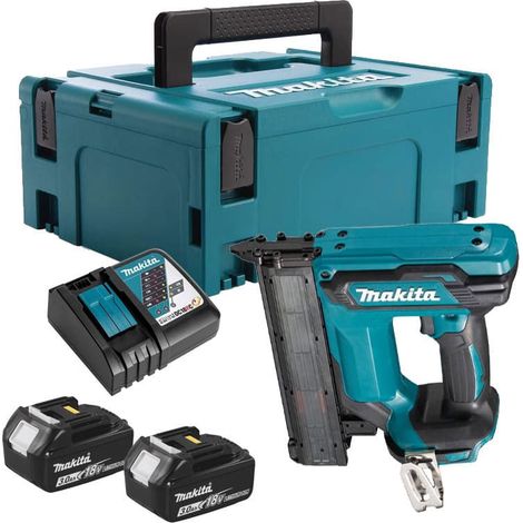 Makita - Akku-Nagler 15-35 mm, 18V, 2x 3,0 Ah Akkus, Ladegerät DFN350RFJ (1/4)
