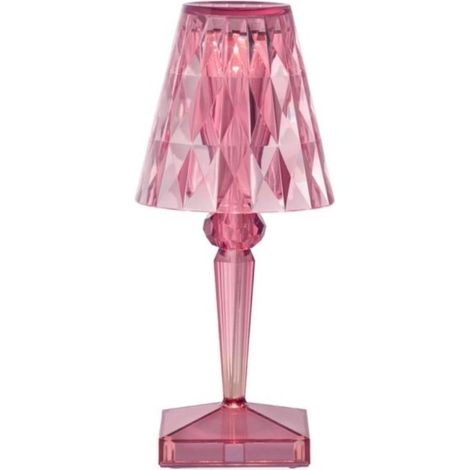 Lampada da tavolo a batteria Rosa Pastello Kartell Battery 09140RP