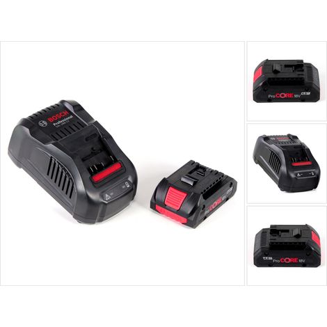 Bosch – Batterie GBA 18V 4,0 Ah ProCORE – 87% de puissance supplémentaire – Chargeur GAL 1880 CV – Gestion thermique COOLPACK 2.0 (1/5)