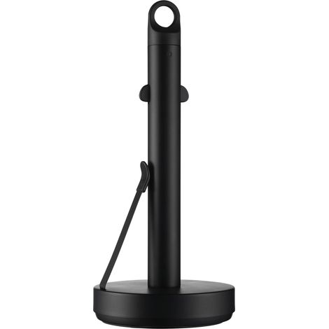 Porte-rouleau d'essuie-tout - Technique innovante - Ustensile ménager pratique - Couleur : noir - 64364 (1/5)