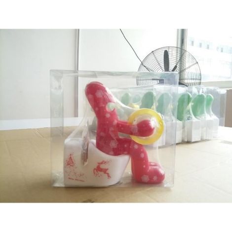 Dévidoir de Ruban Adhésif Boîte à Stylo Nouveauté Forme de Toilette Stockage de Clips Accessoires(rose) (1/4)
