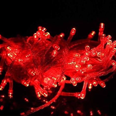 Guirlande lumineuse 100m 600LED pour fêtes, anniversaire et Noël, décoration intérieure/extérieure DIY, prise UE/US, jardin, rue, mur, salle, guirlande fleurie sans anneau, 100 mètres, multicolore cha (1/5)