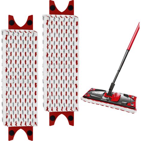 CSPARKV 5 Pack for Vileda UltraMax Mop Pad Refill Kit, Ultra Large Microfiber Mop Pad Cover for All Hard Floors for Washing Machine