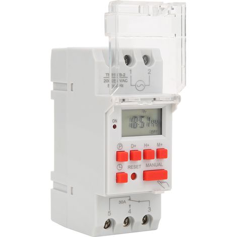 TM919B-2 200-250 V AC 30 A LCD 7-Tage programmierbarer Digitaltimer (1/5)