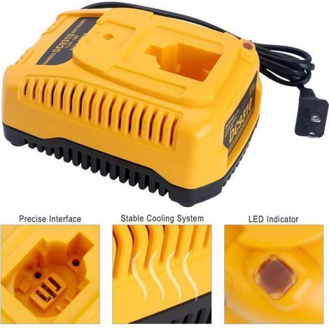 Convient pour remplacer l'outil électrique Dewei DC9310, chargeur de batterie 7.2V-18V 2A Ni-MH ni-cd (1/5)