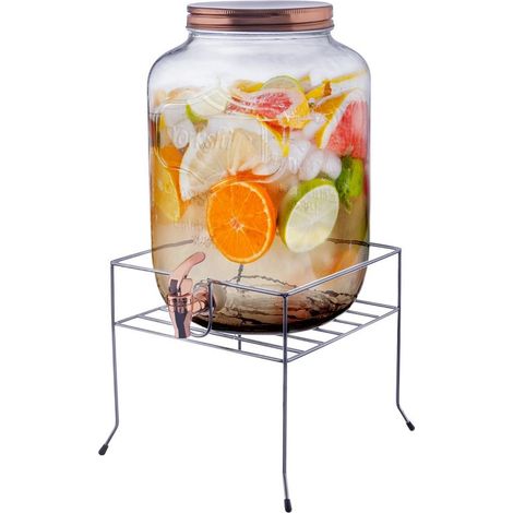Brocca con rubinetto e supporto per limonata da 8,8 l (1/5)