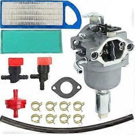 Carburateur 799727 compatible avec les moteurs Briggs & Stratton 698620, 690194, 791886 et 695412 (14, 15, 16, 17, 17,5 et 18 CV), kit de pièces détachées pour tondeuse à gazon Craftsman