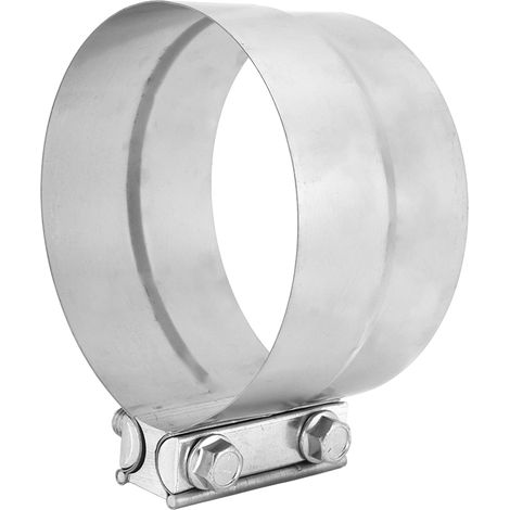 Bride de raccord à joint à recouvrement en acier inoxydable 304, 5 pouces, manchon d'échappement pour tube de descente et système complet, fixation robuste. (1/5)
