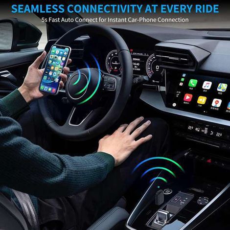Universelle CarPlay-Wireless-Box, kabelgebundener zu kabelloser CarPlay-Adapter (1/4)