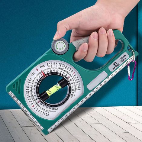 Multifunktionale digitale Wasserwaage, präziser Neigungsmesser mit gut lesbarer Skala, Winkel- und Neigungsmessung, robustes, tragbares Werkzeug, hochfester Winkelmesser (1/5)