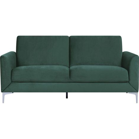 Sofa 3 Seater FENES Velvet Dark Green (1/5)