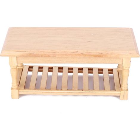 Table à thé miniature pour maison de poupée à l'échelle 1:12 - Meubles et accessoires de décoration (1/5)