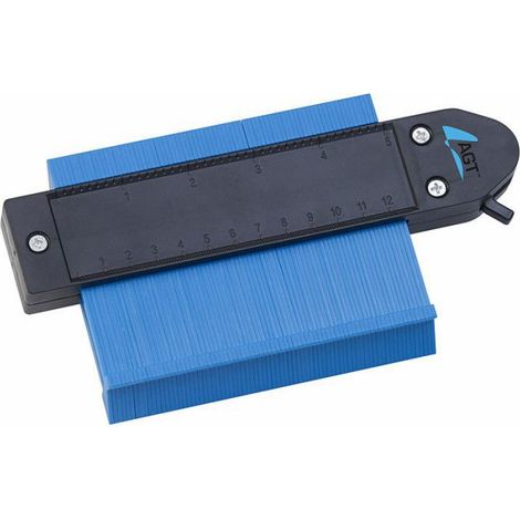 Jauges de contour - - 2 tailles - Verrouillage - Jauge extra fine - Échelle en mm et pouces (1/5)
