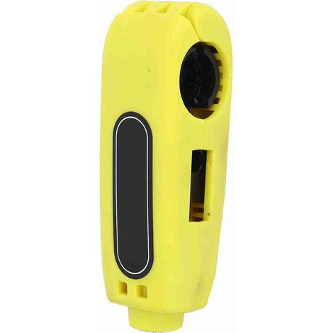 Poignée antivol universelle pour guidon moto, verrou de frein, sécurité anti-vol, étau de gaz jaune (1/5)