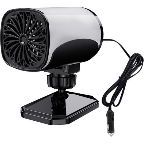 12-V-Mini-Heizlüfter, 120-W-Energiespar-Heizlüfter, USB-rotierender elektrischer Heizlüfter mit um 360 Grad drehbarem Ständer
