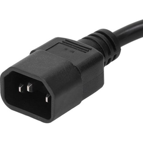 IEC320 C14 mâle à 2 x cordon d'alimentation femelle C13 IEC320 C14 mâle à 2 x c13 Cordon d'alimentation informatique wifi (1/4)