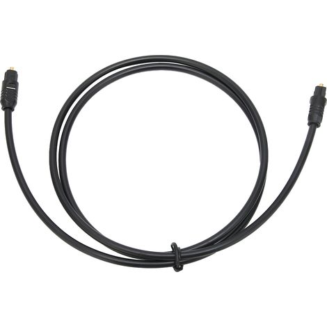 Câble Optique Numérique TosLink 1 mètre, Connexion Mâle-Mâle pour Son Haute Fidélité (1/5)