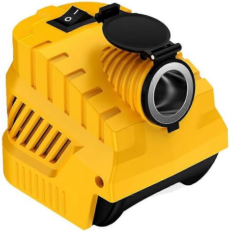 Adaptateur secteur pour batterie avec convertisseur abaisseur Dewalt 20V vers 12V, compatible avec la plupart des appareils 12 volts embarqués. (1/5)