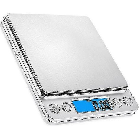 Balance de précision 0,01 g, balance de cuisine 500 g/0,01 g, balance de bijoutier avec fonction tare et comptage, balance de poche avec écran LCD rétroéclairé