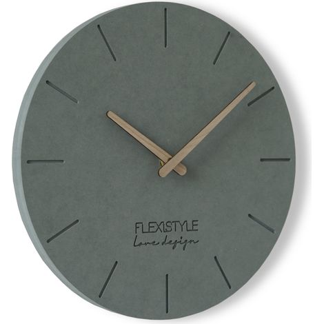 Wanduhr fürs Wohnzimmer EKO 30 cm grau