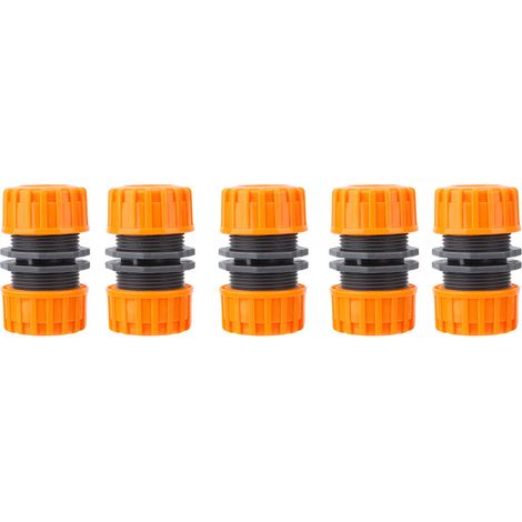 5 Pièces Raccord de Prolongation 1/2" pour Tuyau d'Arrosage Jardin Outil de Réparation (1/5)