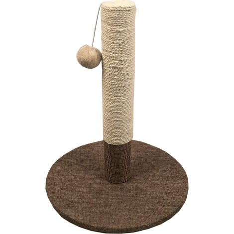 Arbre à Chat en Lin Beige 34 x 34 x 42 cm (H) 1500 g (1/2)