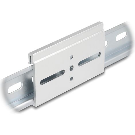 Delock Clip de montaje de aluminio para carril DIN 80,0 x 47,8 mm plateado