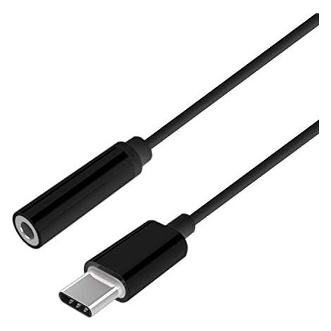 Aisens - Convertisseur audio usb-c vers apple style, usb-c/m-jack 3.5/h, noir, 15cm (1/2)