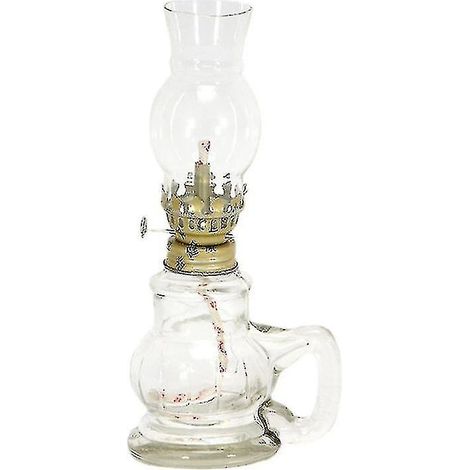 Lampe à pétrole rétro en verre avec mèche de 5 m. (1/2)