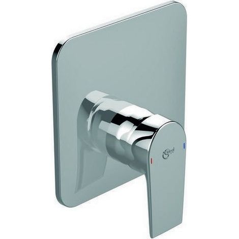 Ideal Standard Finto miscelatore doccia ad incasso Tesi, Corpo 2, Rosone 163x163mm, Cromo, A6645AA (1/4)