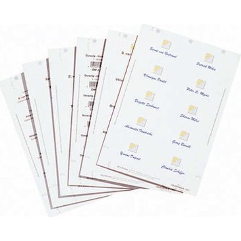 Einsteckschild BADGEMAKER® 61 x 150 mm (B x H) 150g/m² Karton weiß 40 St./Pack. (1/5)