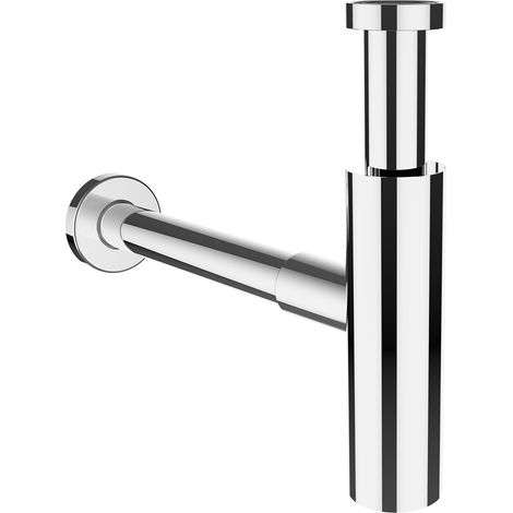 LAUFEN Siphon, DN32, chromé, avec tube découlement rallongé,
