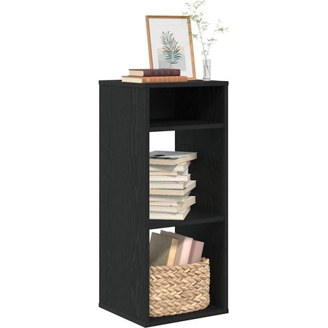 Bücherregal Schwarz 34x31x80 cm Holzwerkstoff