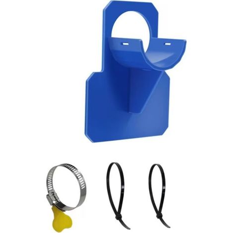 2 supporti per tubo da piscina: blu - Supportano tubi da 30 a 37 mm, ad esempio Intex (1/5)