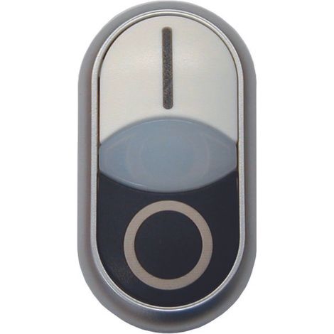 Eaton 216706 M22-DDL-WS-X1/X0 Pulsante doppio Bianco, Nero 1 pz.