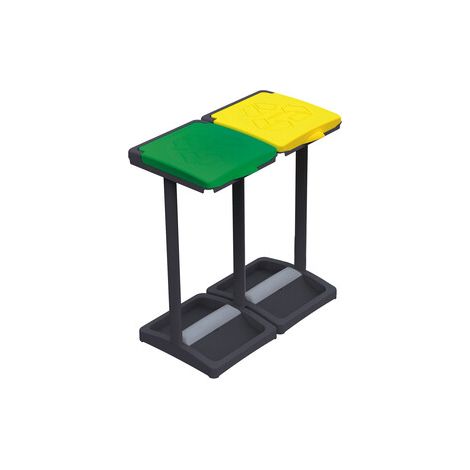 PATTUMIERA PORTASACCHI A DUE COPERCHI- 1,0 pz