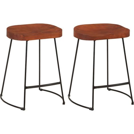 Maison Exclusive - Sgabelli da Bar Gavin 2 pz 45x38x53 cm Legno Massello di Mango (1/5)