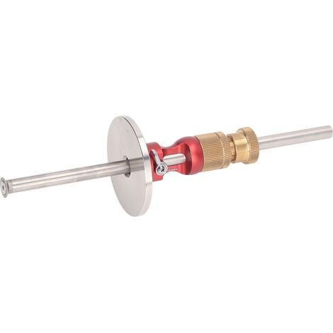 Jauge de traçage à roue de haute précision, réglage par bouton, outil portable pour le travail du bois, 0 à 130 mm (1/5)