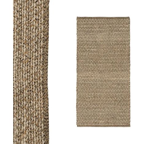 Tapis - JUANIO - Tapis en Polycoton Beige - Rectangulaire 140x70 cm - 60% polyester/40% coton - Anti-acarien (1/2)