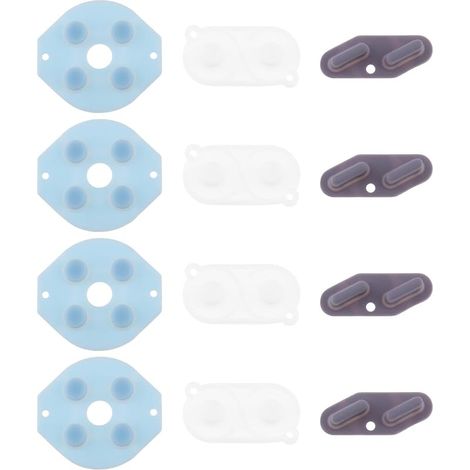 4 Sets Boutons de Contact Tampons Conducteurs pour Pièce de Rechange Boutons Contact Patins Conducteurs Pièce de Réparation Compatible avec Gameboy Classic