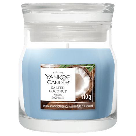 Candela Salted Coconut Piccola Signature 110g Blu Yankee Candle