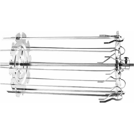 Barbecue Grille Métal Cage pour Barbecue, Acier Inoxydable Rôtissoire Kebab Brochettes Cage à Aiguilles Fours Maker Grill pour friteuse à air Chaud Fryer-Fei Yu (1/4)