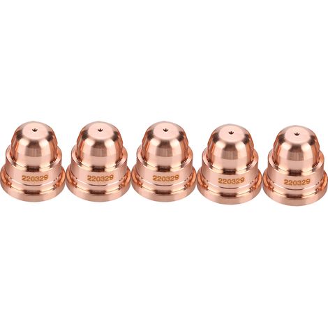 5 Pièces Buses de Coupage en Cuivre Tellure pour Torche de Découpe Plasma MAX1250, Accessoires Outil 220329 (1/5)