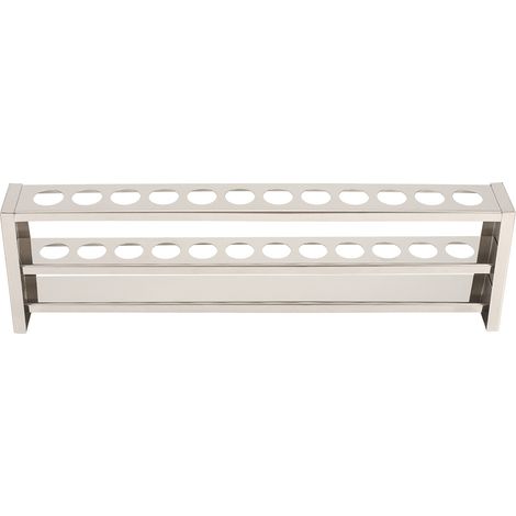 Support de tubes à essai en acier inoxydable 12 trous pour centrifugation et colorimétrie (1/5)